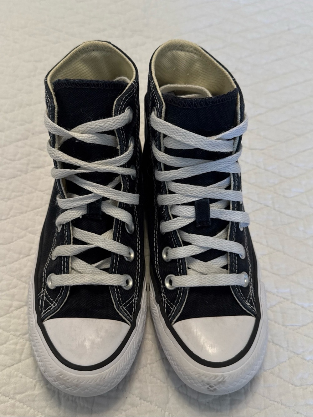 Converse Black and White High Top Sneakers